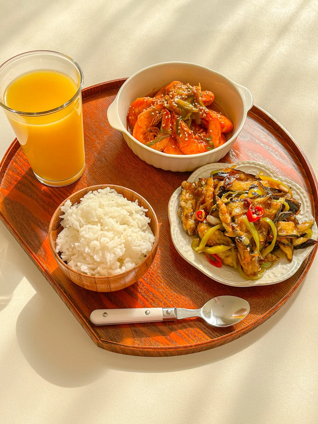 一人食｜番茄火锅虾🥢风味茄子｜家常下饭菜