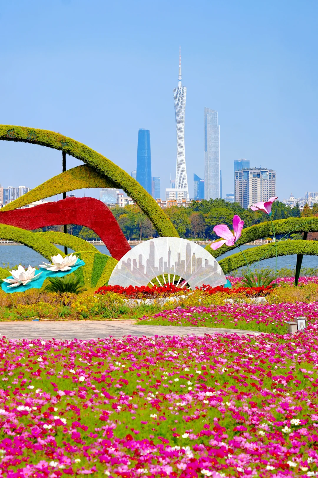 地铁直达🚇海珠湖畔花海拉开了春的序章