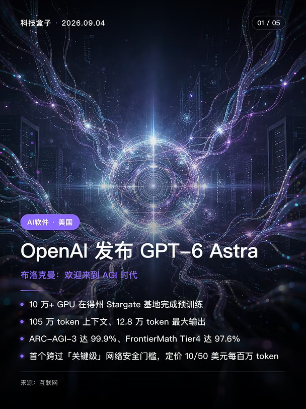 科技盒子｜2026年9月4日科技早报
