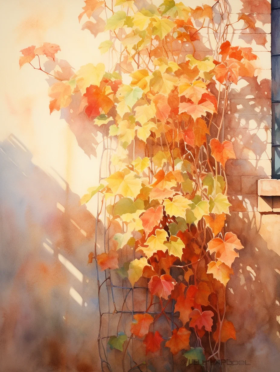 半是红叶半是黄，慢数流年赏秋光