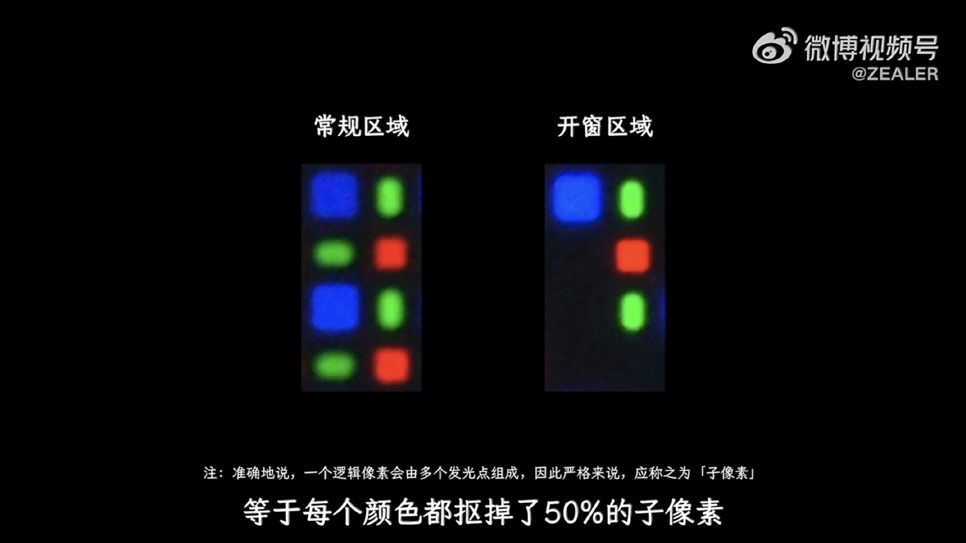 我靠，iPhone 18 Pro为了缩小灵动岛，把红外光模组挪到了屏幕左上角，开窗区域分辨率损失了一半，虽然进行了像素额外提亮，肉眼近看还是有区别……又是Only Apple Can Do！[允悲]（图：小白测评、ZEALER） ​
