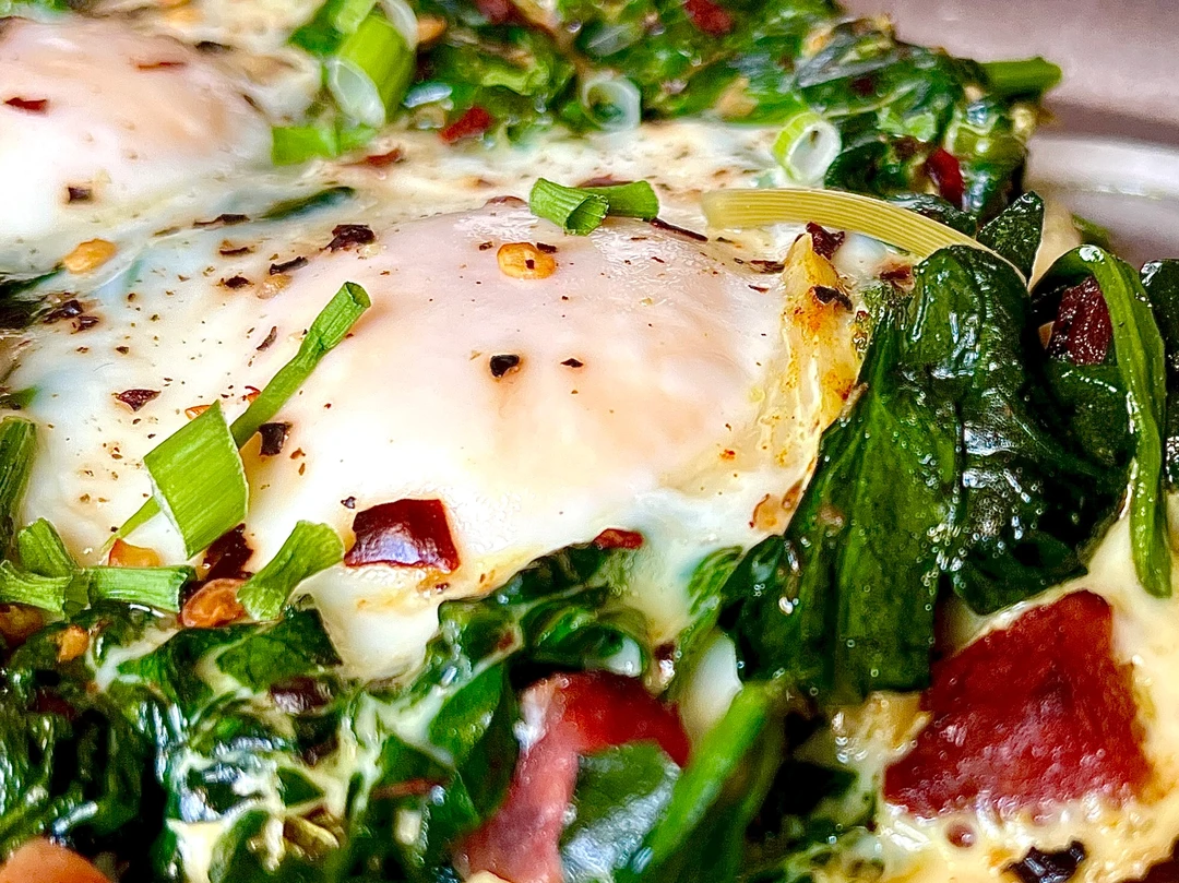 ☀️｜菠菜腊肠菌菇 意式煎蛋Frittata🍳