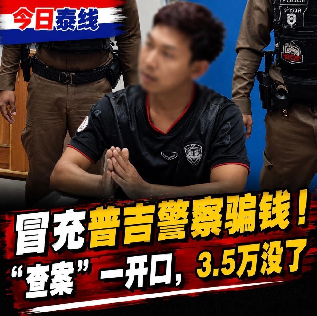 骗子现在越来越懂“演戏”了，先冒充邮局，再冒充警察，最后还让你自己把钱转走。

泰国警方8月21日抓获一名33岁男子，涉嫌参与“人头账户”诈骗案件。受害者此前接到电话，对方先自称泰国邮政，声称有一个以受害者名义寄出的包裹，里面竟然有12本缅甸护照、ATM卡和银行存折，还说其中多本文件涉及受害 ​