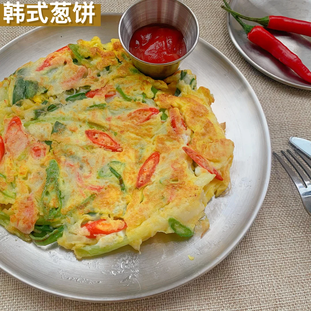 韩式葱饼｜香喷喷海鲜葱饼🍤简易韩餐🇰🇷