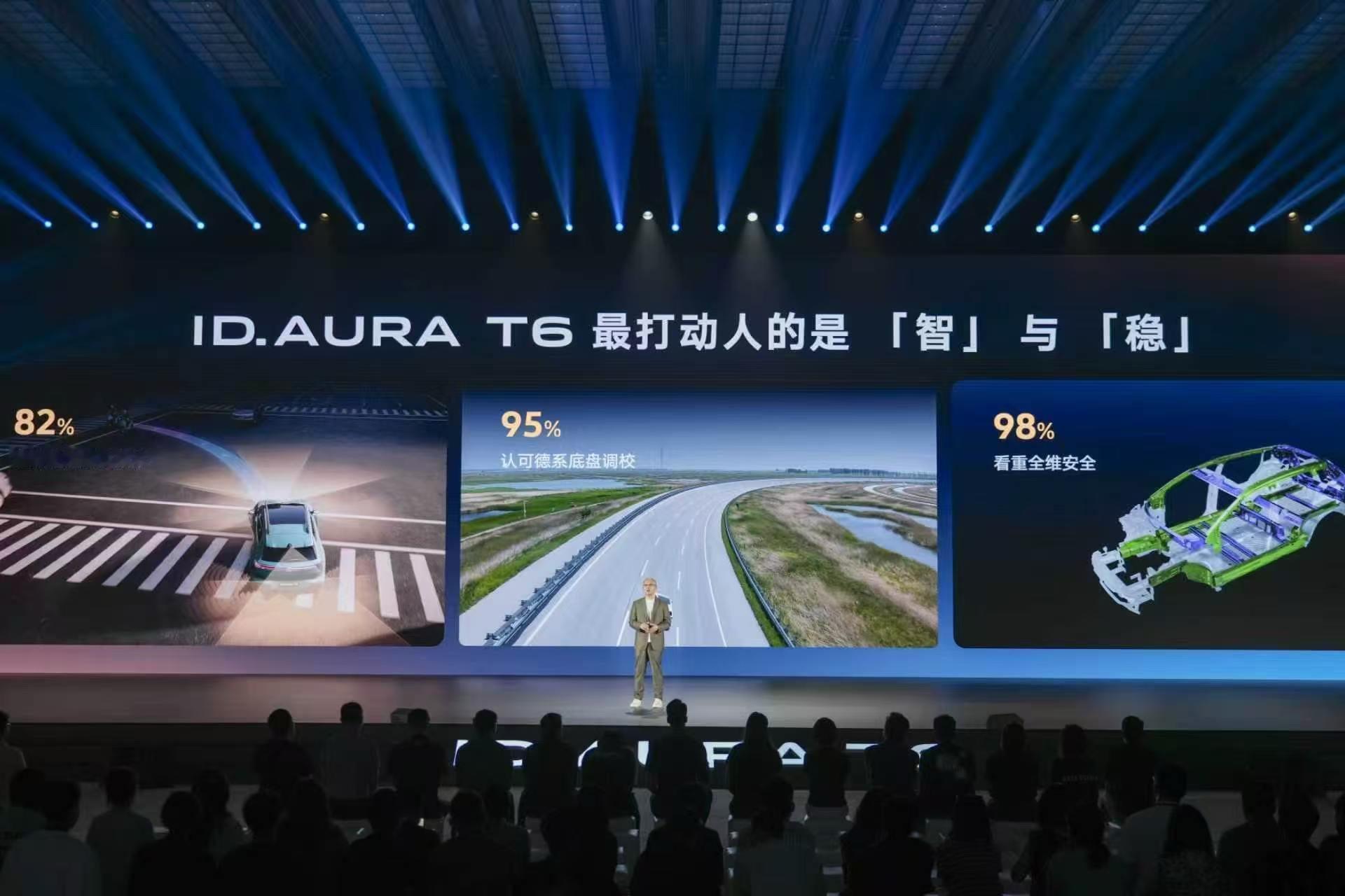 一汽-大众ID.AURA T6上市即爆火，全网累计下定用户突破3万台，成为当下合资纯电市场现象级爆款车型。亮眼订单数据背后，是用户对德系品质与本土智能创新的双重认可，用户圈层更是实现全面突破。

订单结构极具含金量，其中30%来自一汽-大众老车主，是多年品质积淀换来的忠实信赖。剩余用户群体十分多元，