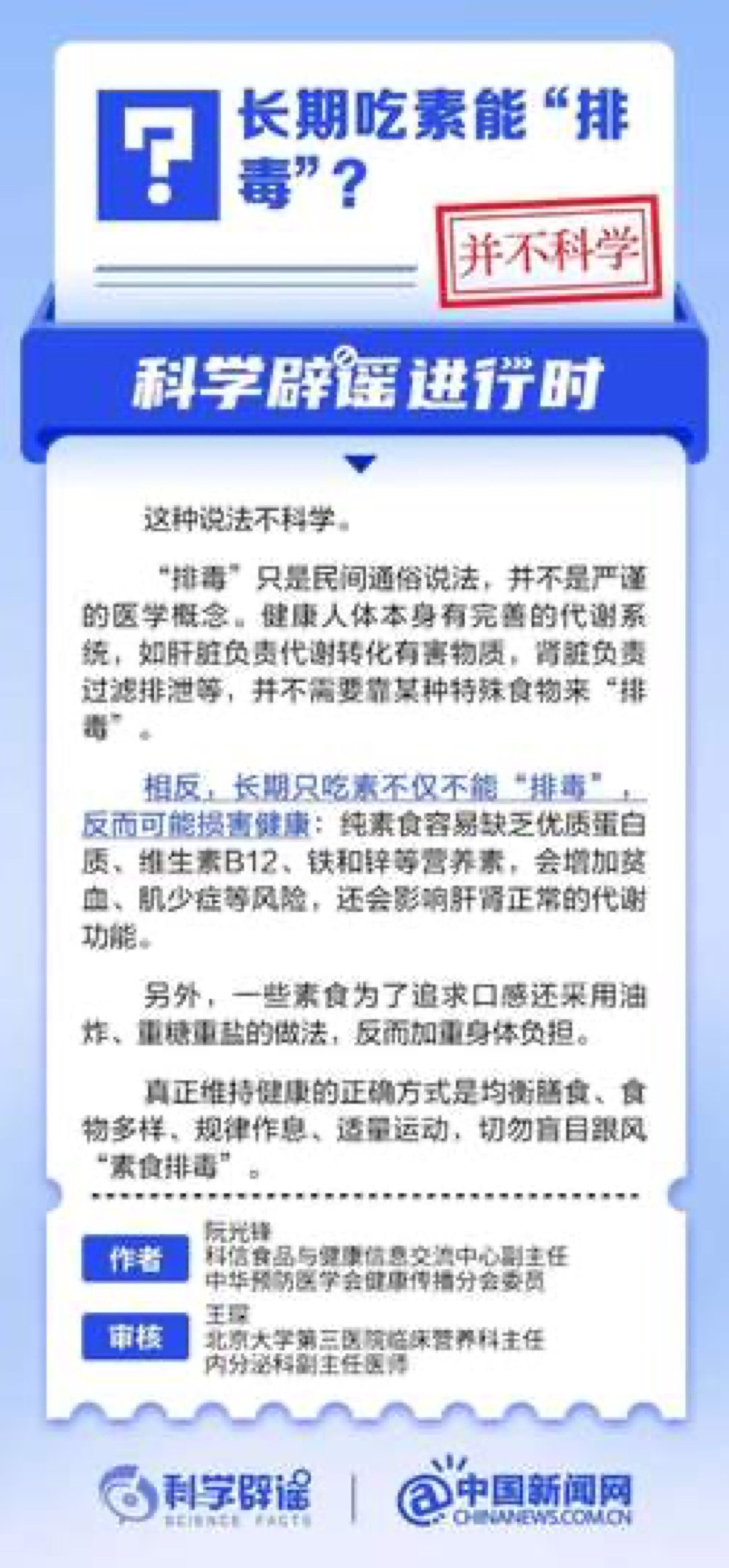 天天吃素就能把身体里的毒排出去？这话真别再信了。

最近这个说法传得挺凶，不少人为了“排毒”，肉不吃了，鸡蛋也不敢碰，天天青菜豆腐。可营养科的大夫说得很直白：人身上本来就有代谢系统，肝和肾天天在干活，根本不用靠吃素来“排毒”。

我身边就有这样的，五十来岁，听人说吃素清肠胃，吃了小半年，人是瘦了，可