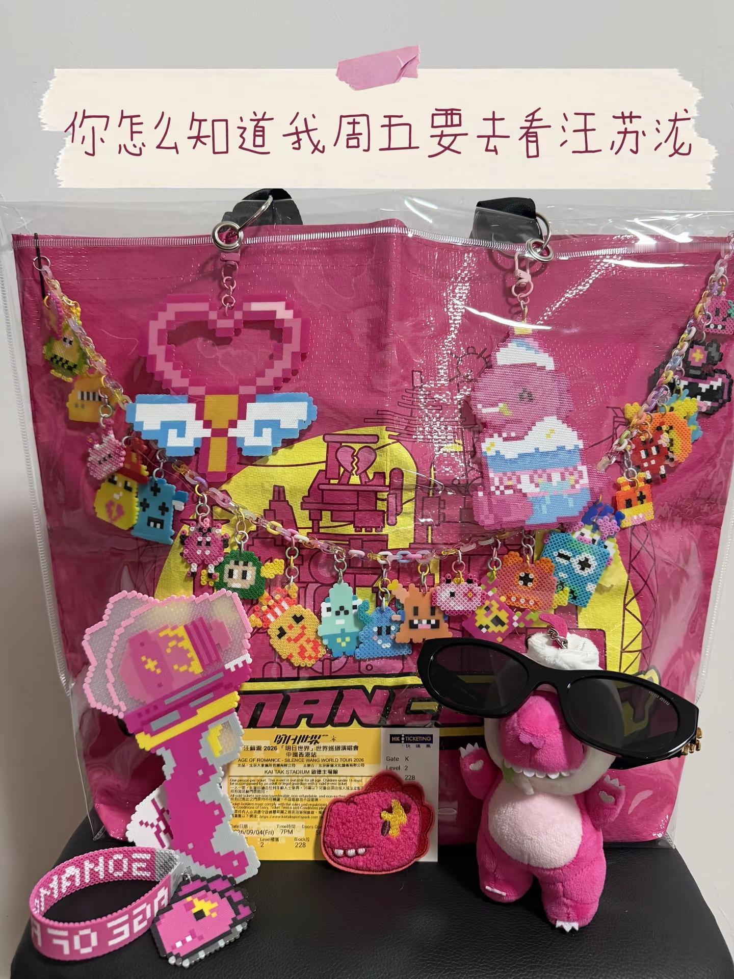我将背着它去看汪苏泷。我来啦我来啦汪苏泷演唱会 追星包挂