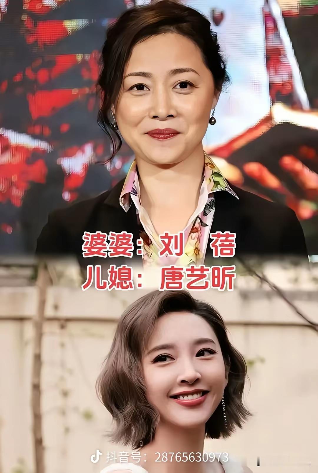娱乐圈婆媳关系&34;天花板&34;大盘点：婆婆优雅儿媳精致，这才是婆媳该有的样子!

刘蓓和唐艺昕：婆婆是实力派老戏骨，气场沉稳大气；儿媳唐艺昕甜得像水蜜桃，小夫妻恩爱，婆婆看儿媳那叫一个满意。这组合，一个飒一个甜，站一块儿就是&34;婆婆像妈妈，儿媳像女儿&34;。

梁安琪和奚梦瑶：赌王四太本身就精致了一辈子，儿媳奚