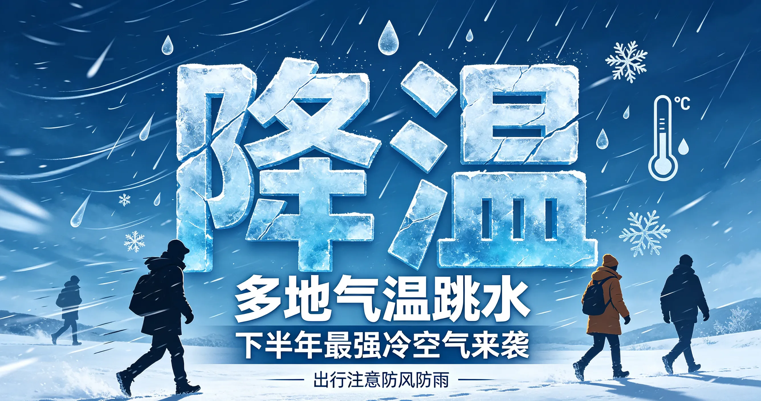 断崖式降温！下半年最强冷空气来袭，多地气温跳水，切记！