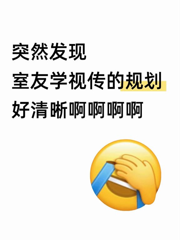 突然发现室友学视传的规划真的好清晰啊...