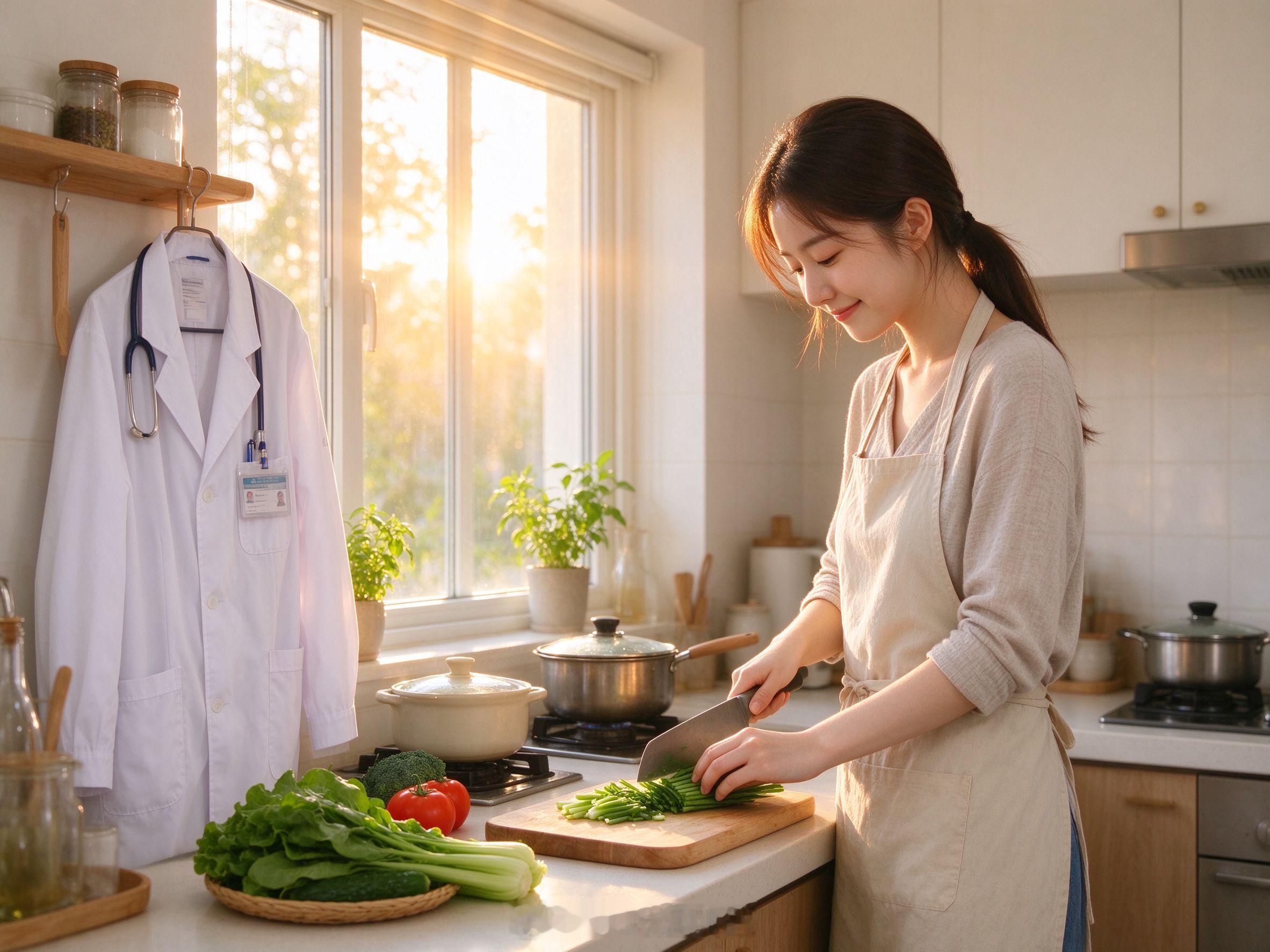 学了五年医，最后靠做饭养活自己，亏吗？

白大褂换围裙的那一刻，是认输，还是终于想明白了？

学医女生转行上门做饭，月入5000元，讨论度居高不下。有人替她惋惜"书白读了"，也有人暗自羡慕：钱到账快，心不累。

医学这条路，五六年苦读起步，规培熬到没脾气，三十岁还在"上岸"路上挣扎；另一边，上 ​