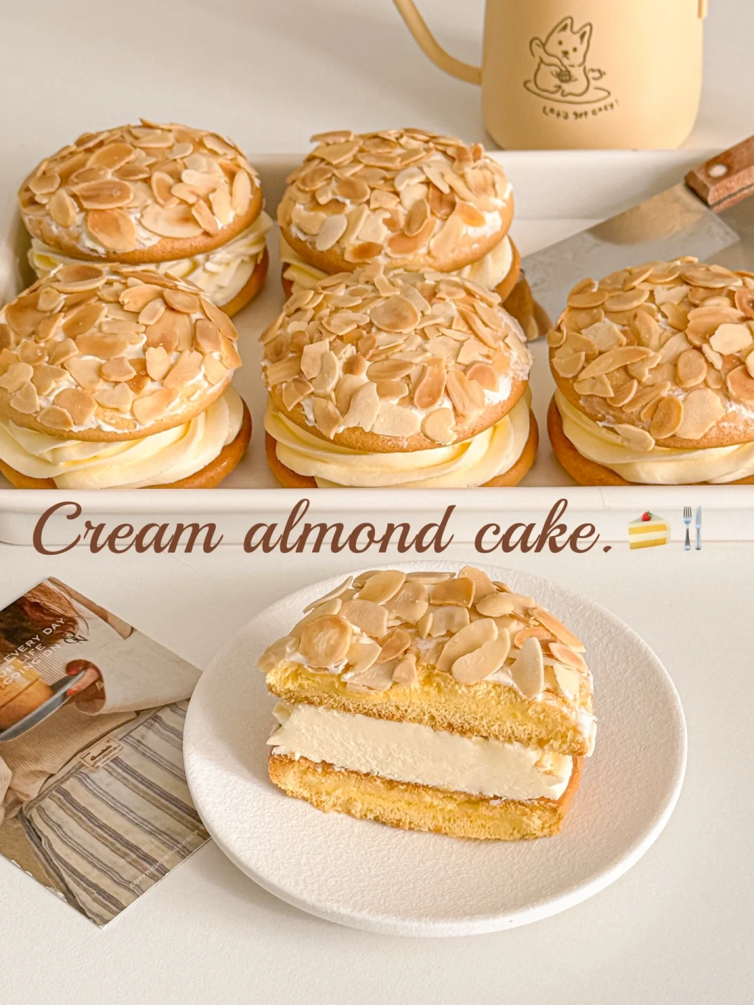咸奶油杏仁蛋糕🍰咸香松软好吃到想摆摊‼️