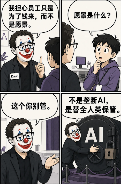 #Anthropic的估值解析#本质上是一笔谷歌、亚马逊、SpaceX、博通四家巨头分摊风险的联合采购项目的账面定价，而不是一个真正意义上的企业内在价值。

换一个角度来说，Anthropic的估值是这四家巨头待价而沽的一个商品，他们不会管这个商品上市后最后价值会如何，他们需要的是把自己那一份钱拿到手就好。 ​