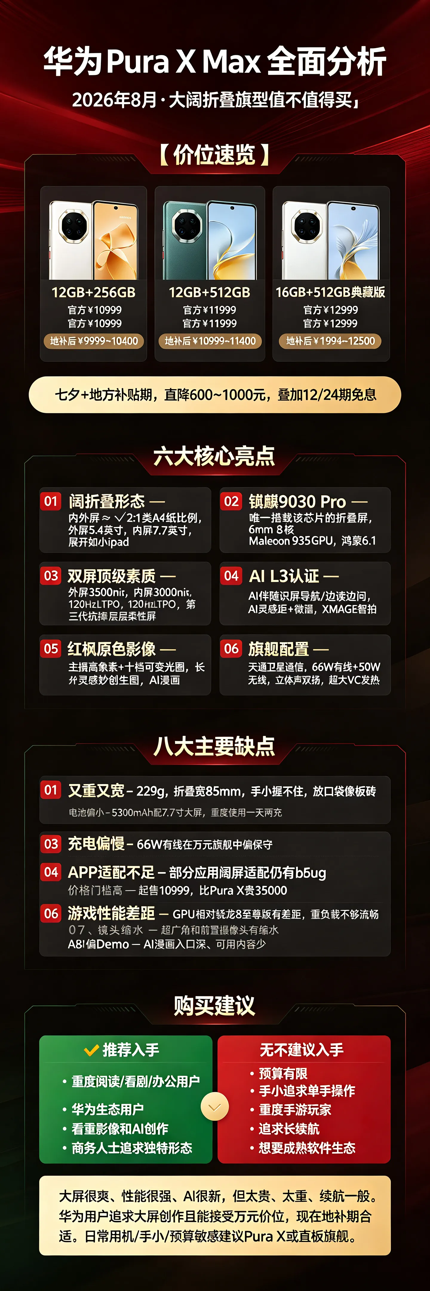 华为Pura X Max怎么样？