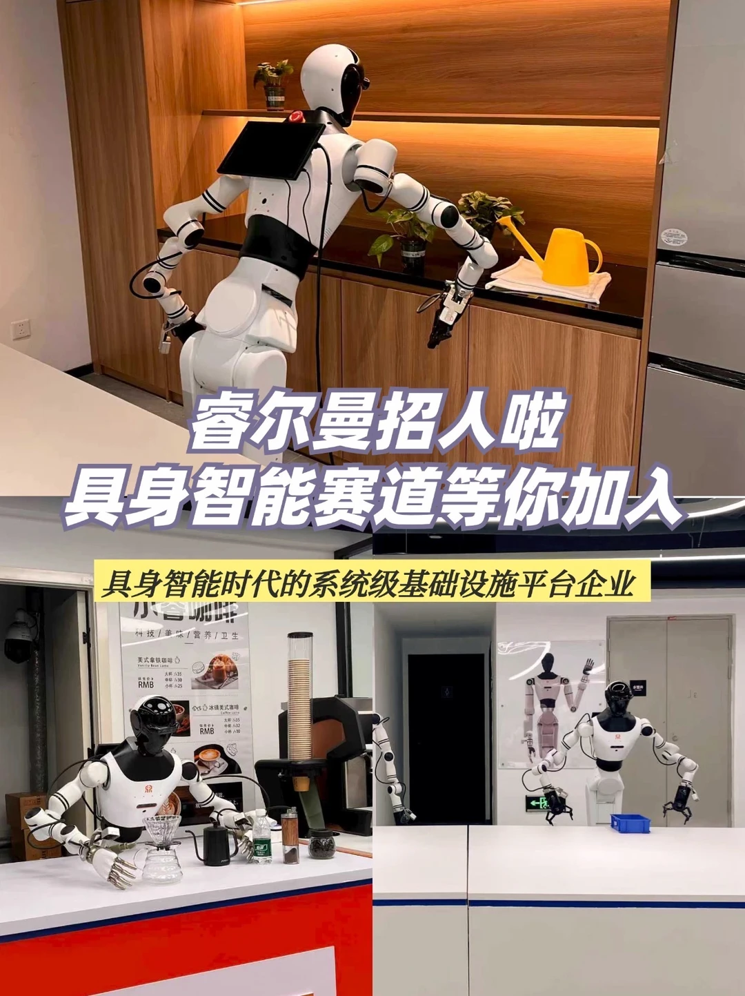 睿尔曼招人啦！具身智能赛道等你加入~