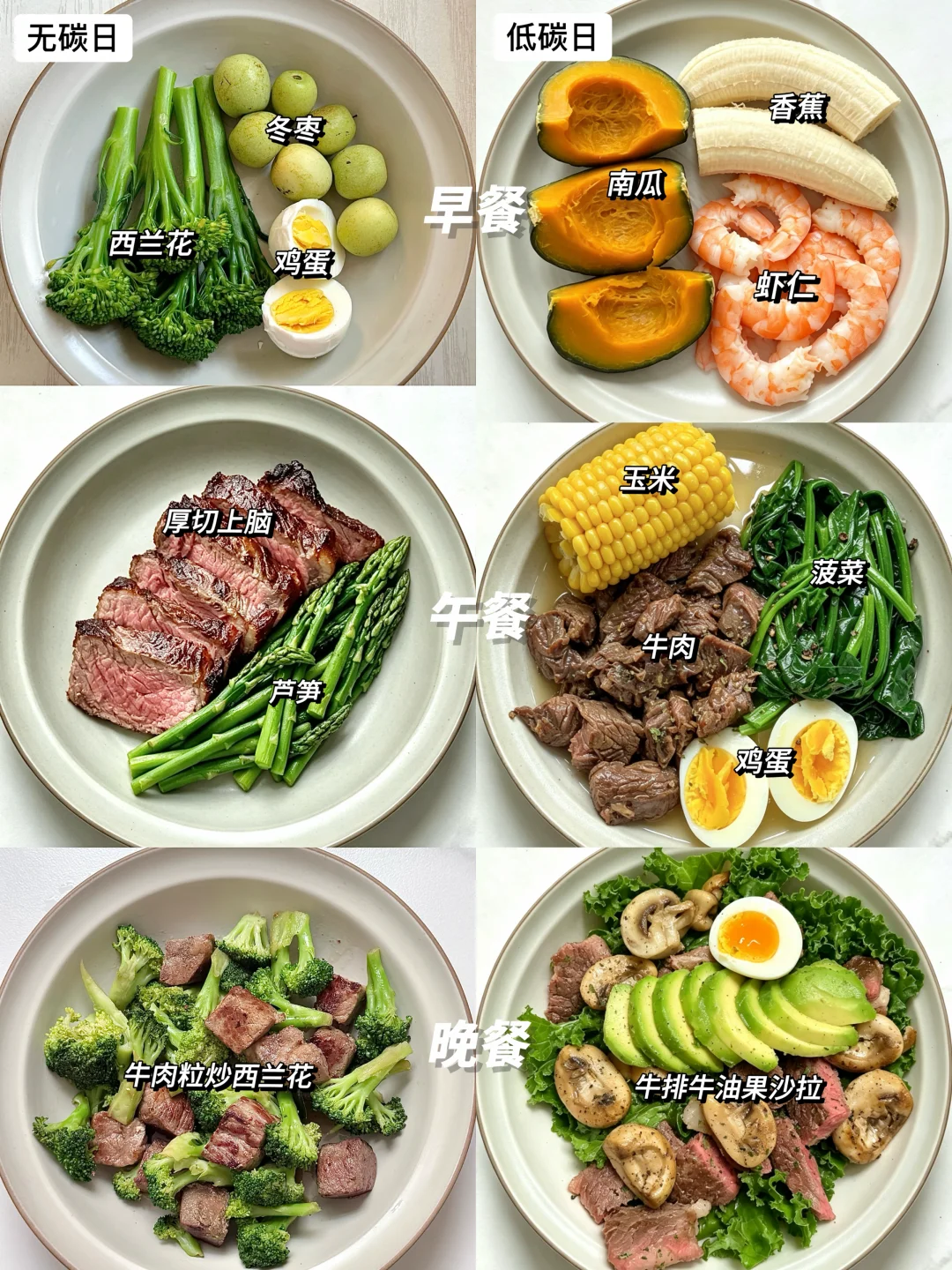 10天瘦5斤的碳循环减脂食谱合集分享