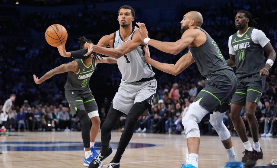 j5月6日NBA!明早9:30NBA季后赛西部半决赛森林狼vs马刺G2...