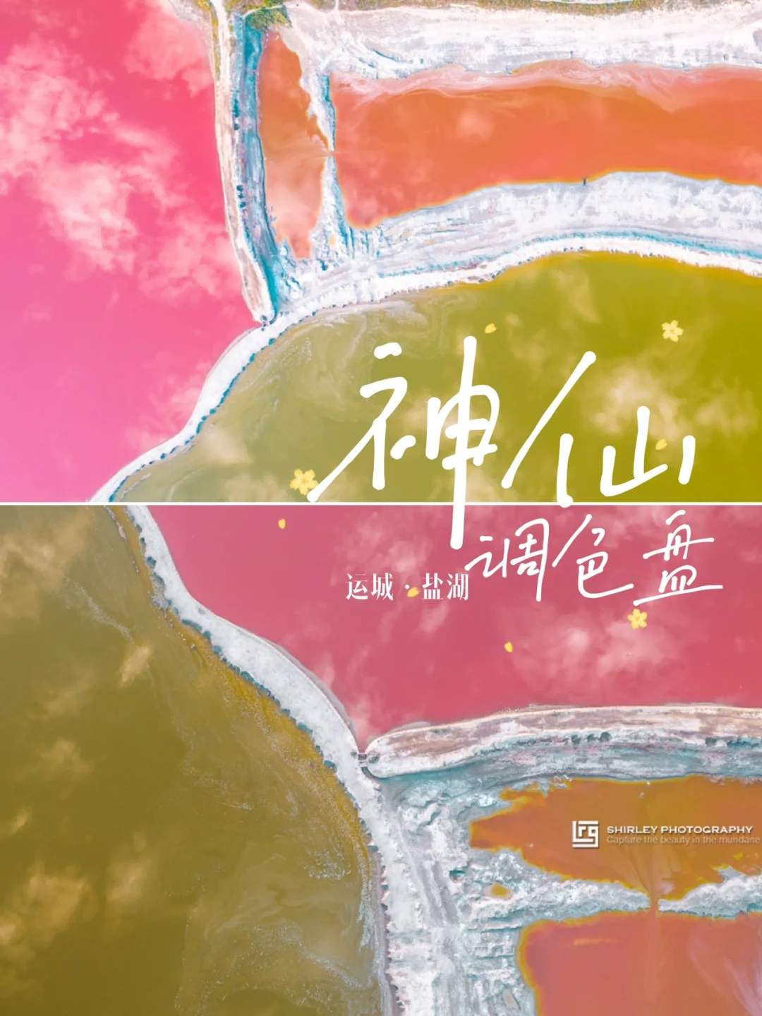 只知大西北有盐湖？山西南部藏着片七彩秘境