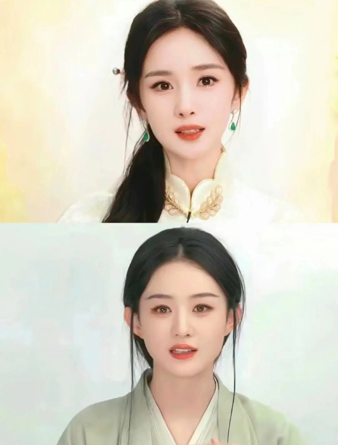 俩人争了这么久，第一次直观感觉到什么叫美得不在同一个维度[泪奔] ​