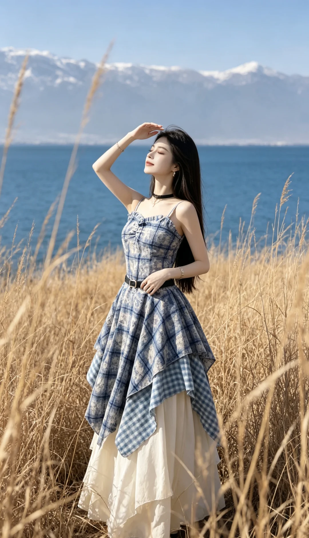 怎么会有这么美的格子裙～