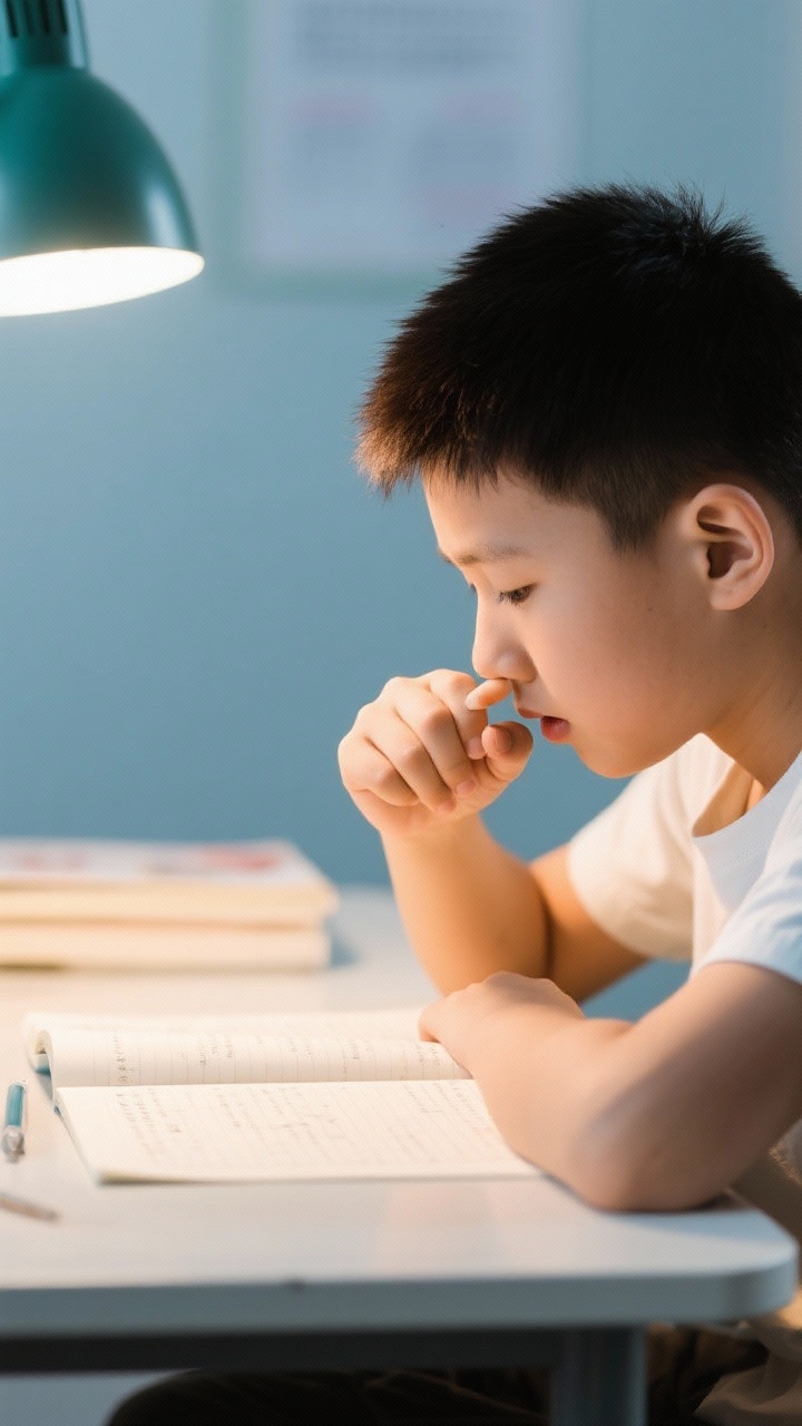 “孩子一写作业就抠鼻孔、啃铅笔、看天花板……不是懒！是大脑在喊：‘快救...