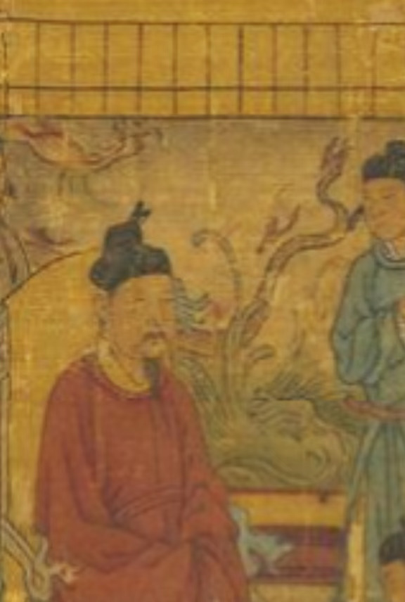 宋代皇帝御座后的屏风画什么内容？