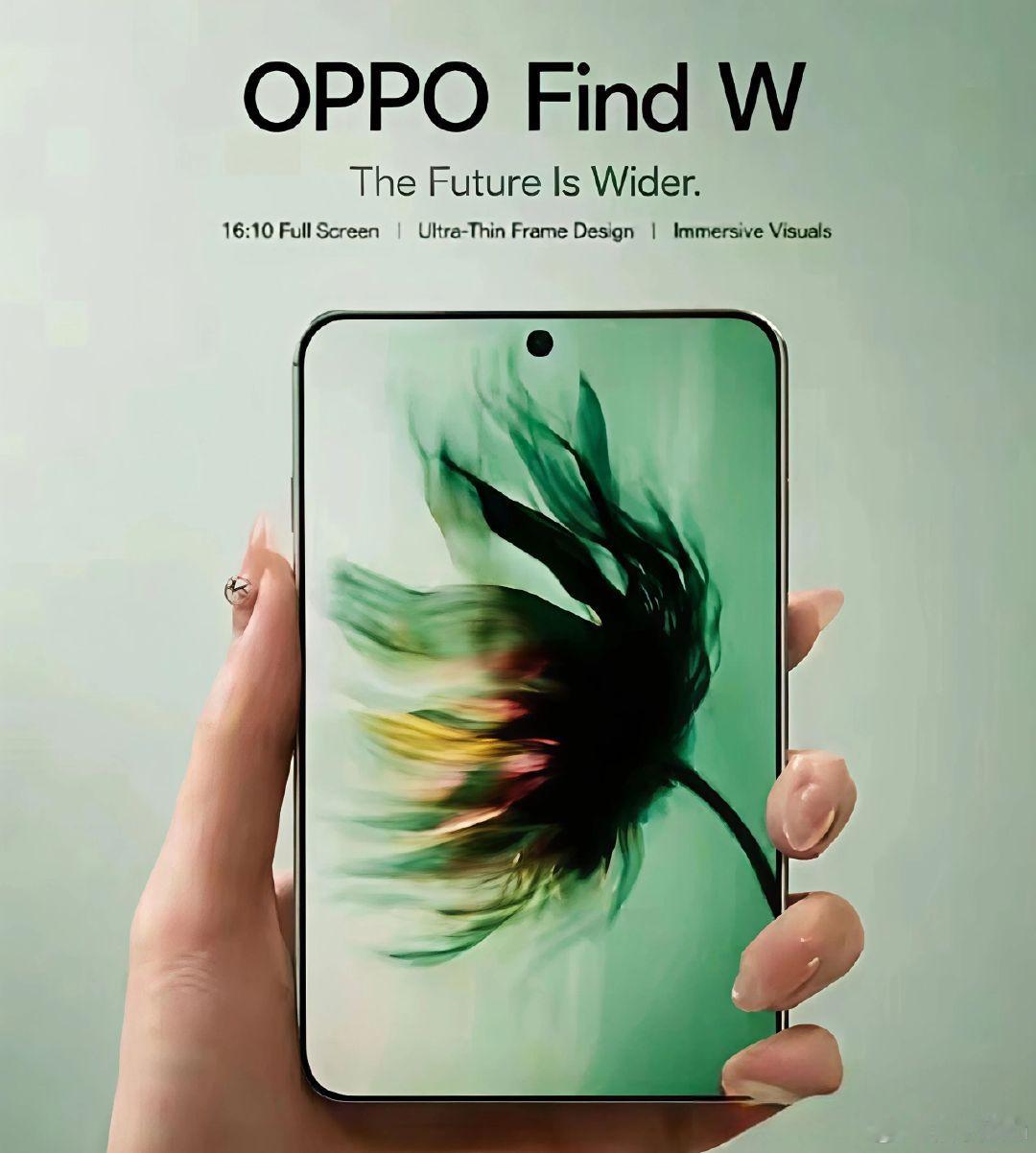 OPPO也有阔直板手机？
那得关注一下了
手机行业已经许久没有出现新形态了
行业进步了[偷笑] ​