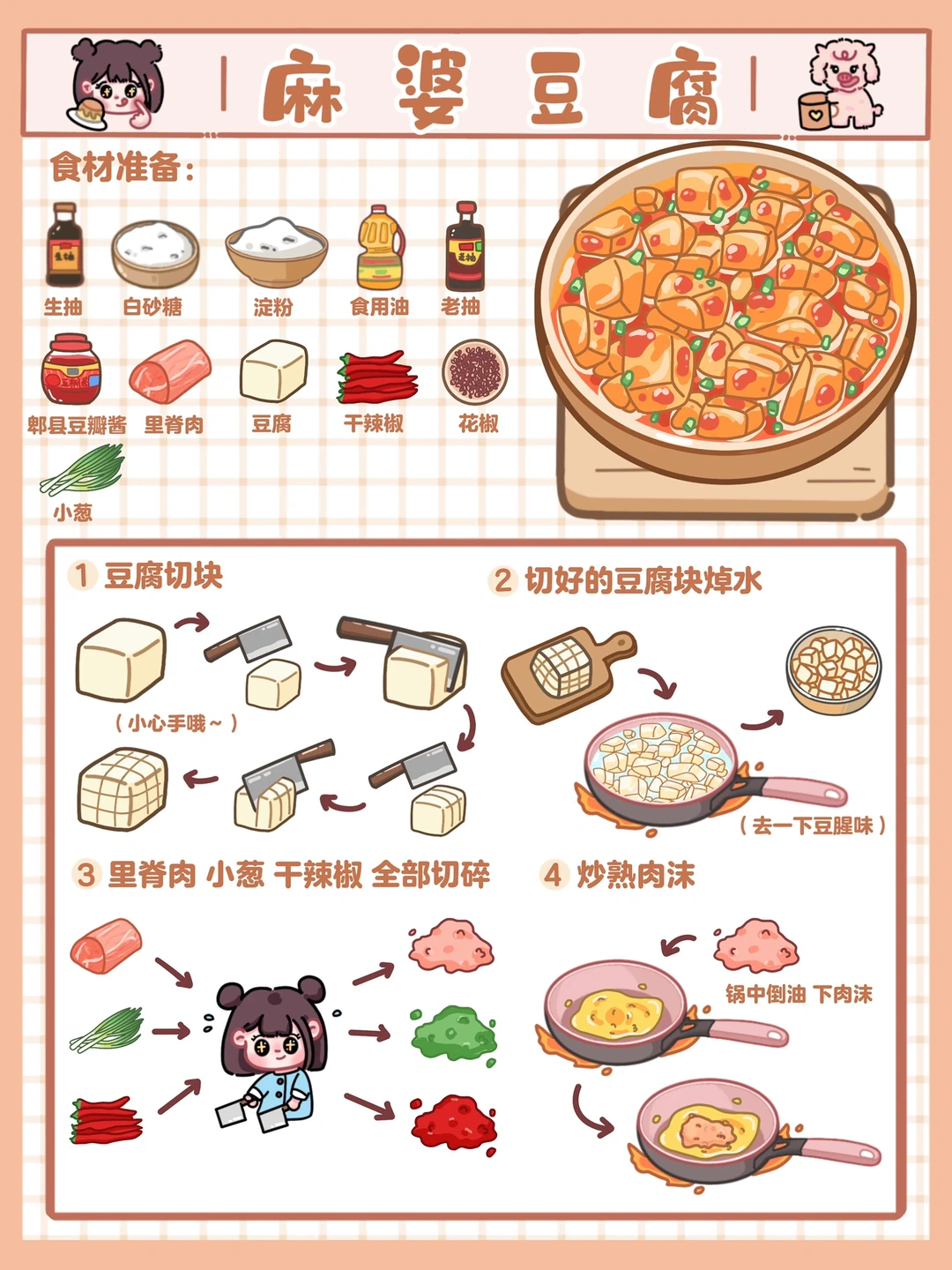 手绘食谱🍛｜麻辣鲜香🤩超滑嫩‼️配米饭绝了