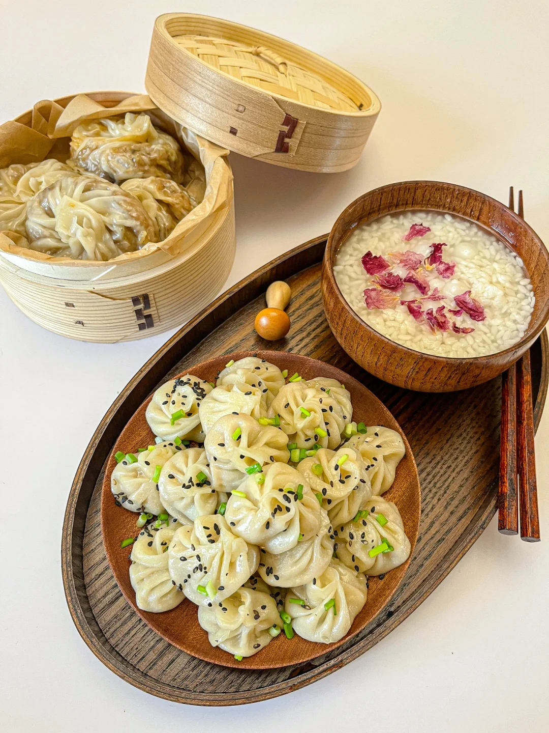 中式早餐 | 🥢纸皮烧麦✖️拇指生煎包