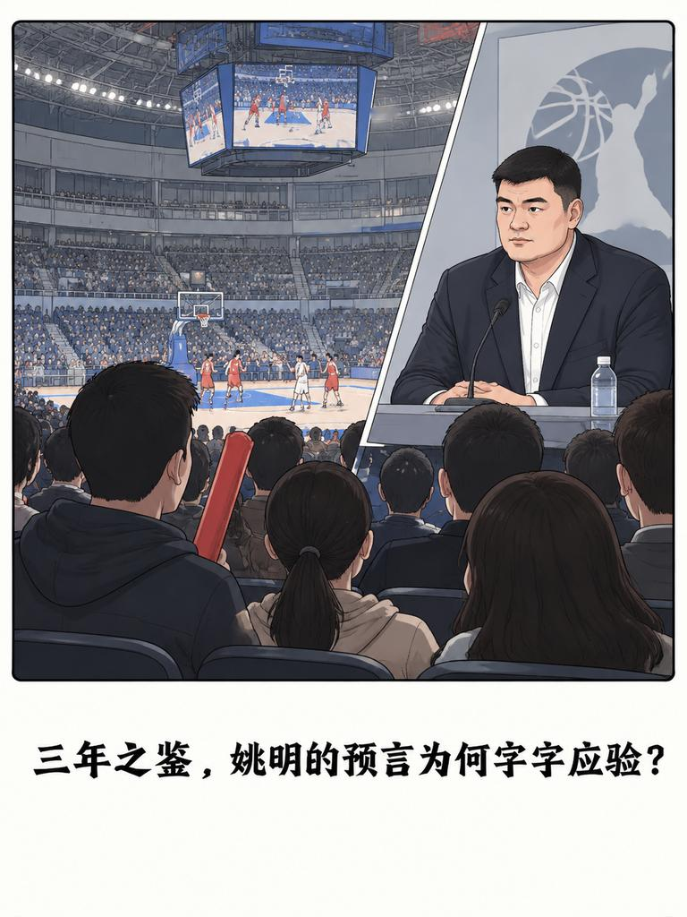 日本男篮二队连八村塁渡边雄太都没来，跟中国男篮全主力打到最后一刻才分胜负。

三年前杭州亚运会拿铜牌时，姚明在发布会上说的三句官话，当时全网没人信，现在全应验了说要体系别靠英雄，说不能靠单个球员，说和世界差距在扩大。

那篇刷爆的发布会实录里，藏着中国男篮输球的根本原因？