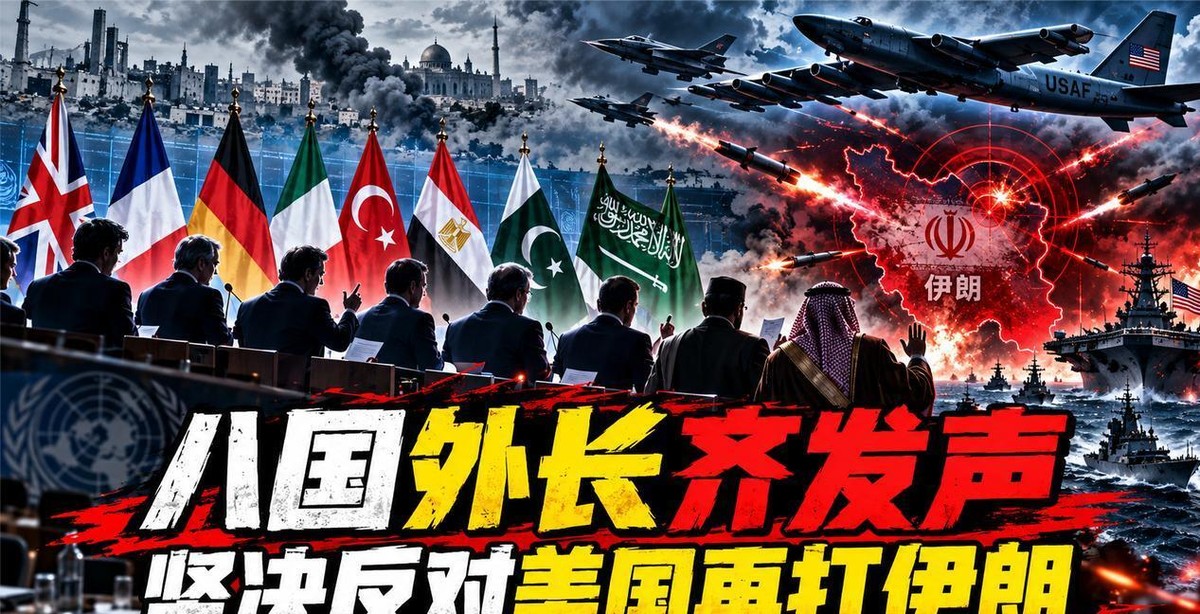 10月23日下午，土耳其、埃及、巴基斯坦、沙特四个地区国家，加上英国、法国、德国、意大利四国外长，齐聚伊斯坦布尔开会，会后给出一句明确共识：都不赞成对伊朗发动新一轮军事干预或打击。土耳其外长费丹说得很重，新的打击只会让战火席卷整个地区，这根本不是解决问题的办法。法国外长巴罗也直言，局势再升级只会产生