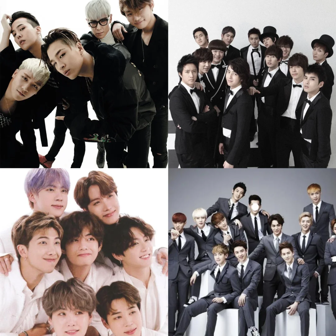 SM的男子团体整体颜值高于其他公司的