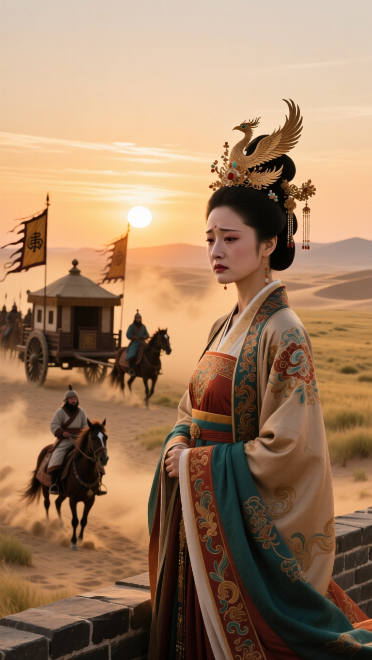 《汉朝的和亲》
那些被历史记住的“公主”们
说起汉朝与匈奴的关系，很多人第一反应就是“和亲”。这四个字背后，藏着多少女子的青春与眼泪，又藏着多少政治家的算计与无奈。
故事要从刘邦白登之围后说起。这位开国皇帝被匈奴围了七天七夜，靠陈平的“黑科技”才脱身。回来后，刘邦明白了：打不过，那就谈吧。于是，一个