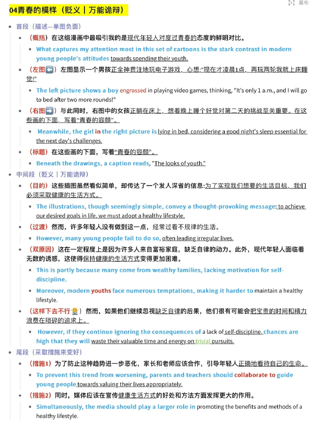 周思成押题大作文｜04青春的模样（万能诡辩）