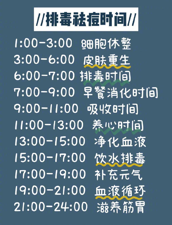 建议收藏超全24小时最佳瘦身时间表～ ​ ​​​