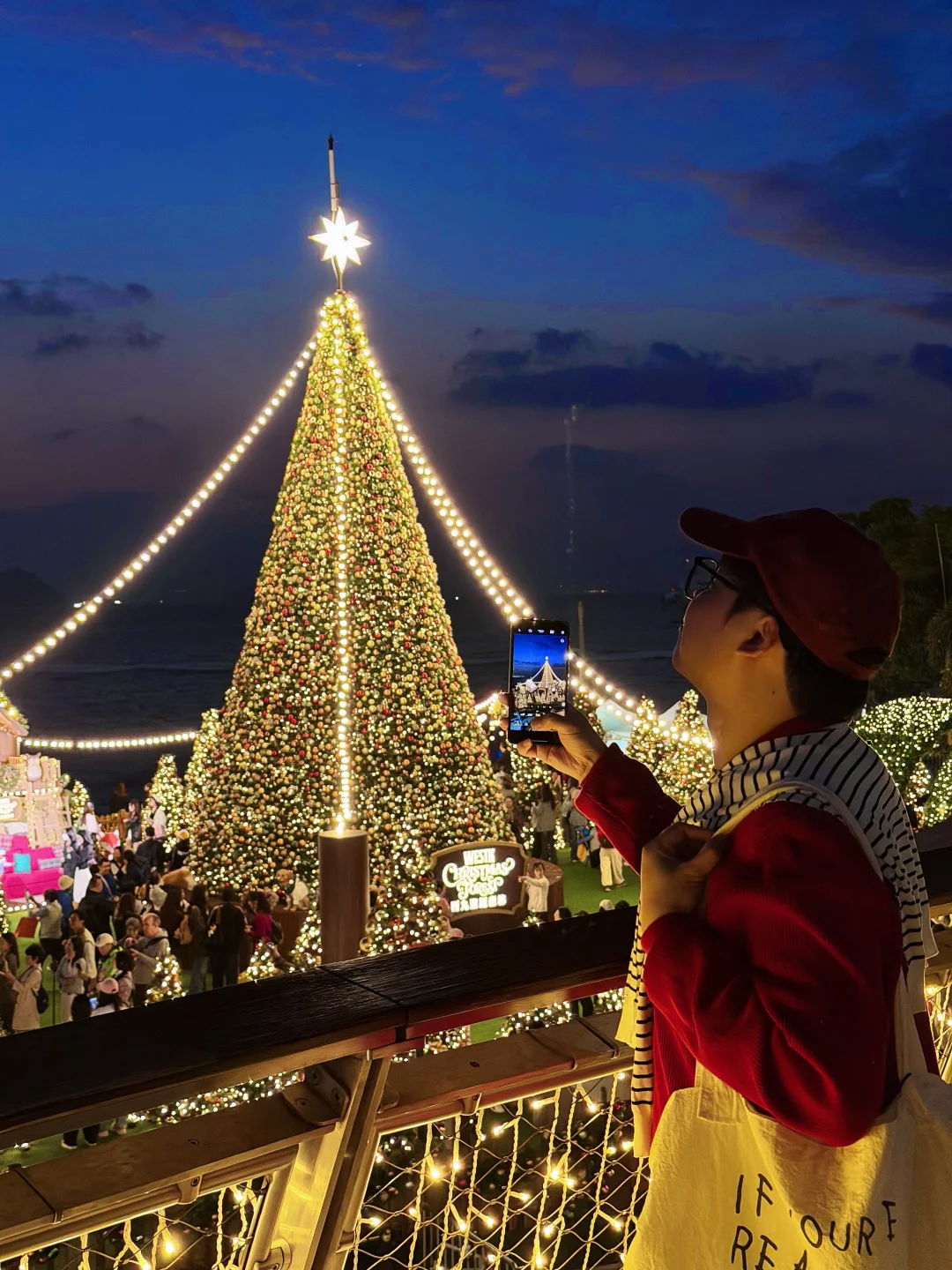 12.12🇭🇰西九海边圣诞树今日首亮灯！附路线