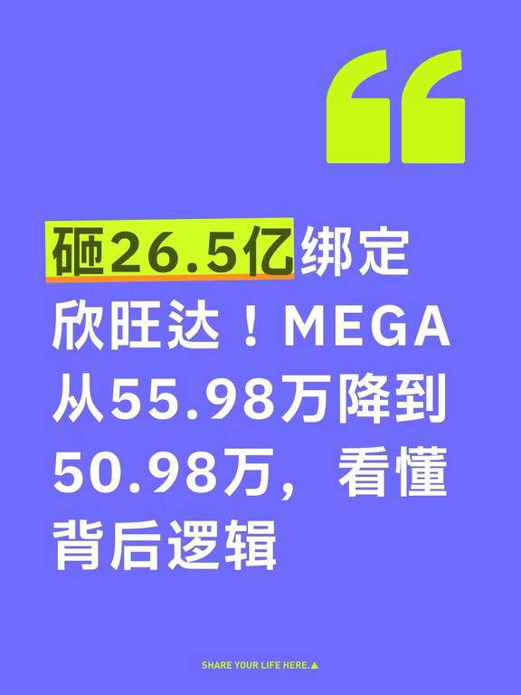理想豪掷26.5亿！MEGA降价5万背后的电池布局