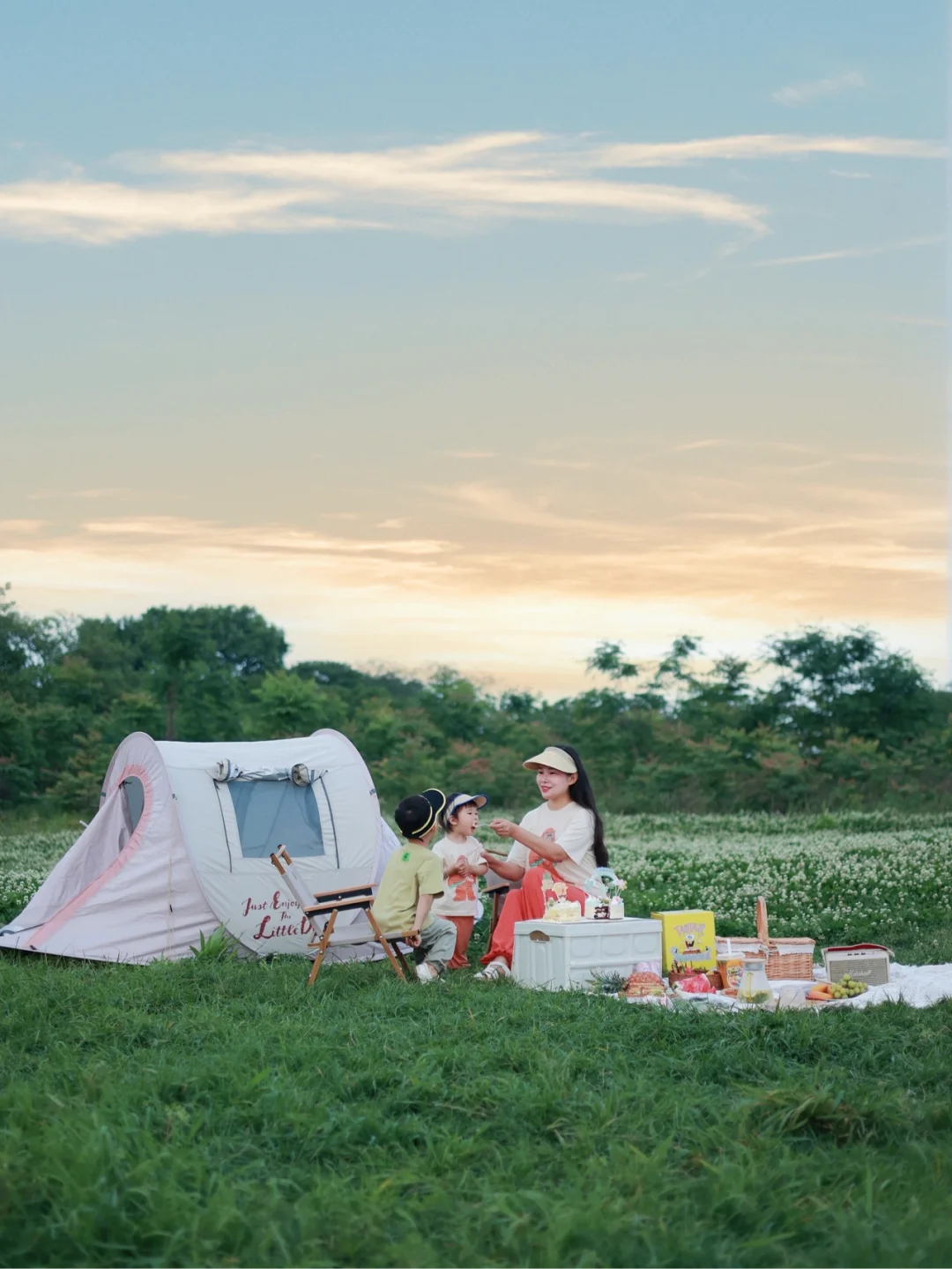 华农这个无人大草坪真的绝美，野餐露营yyd