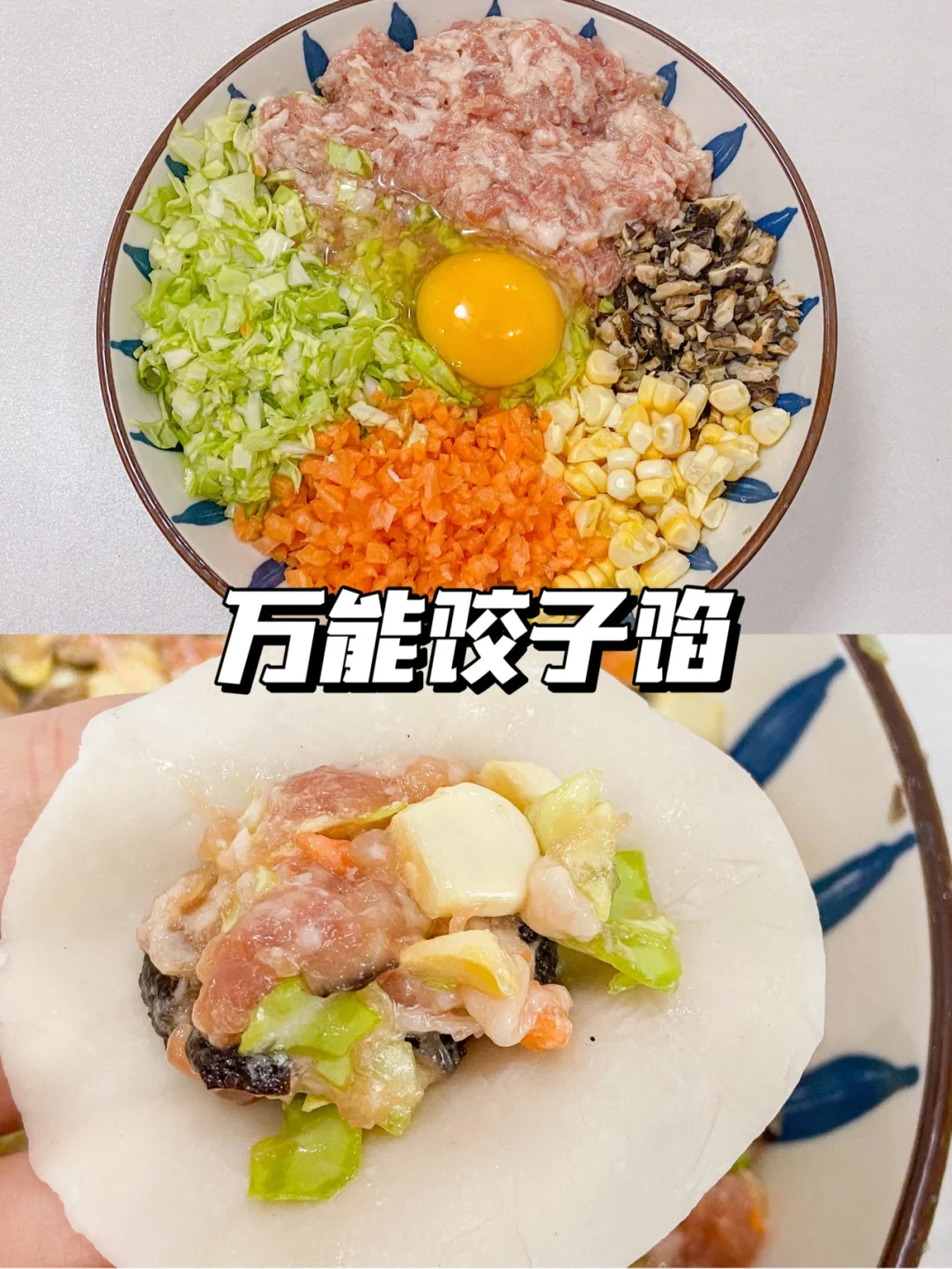 美食教程|万能饺子馅 鲜嫩多汁好吃哭了🥟