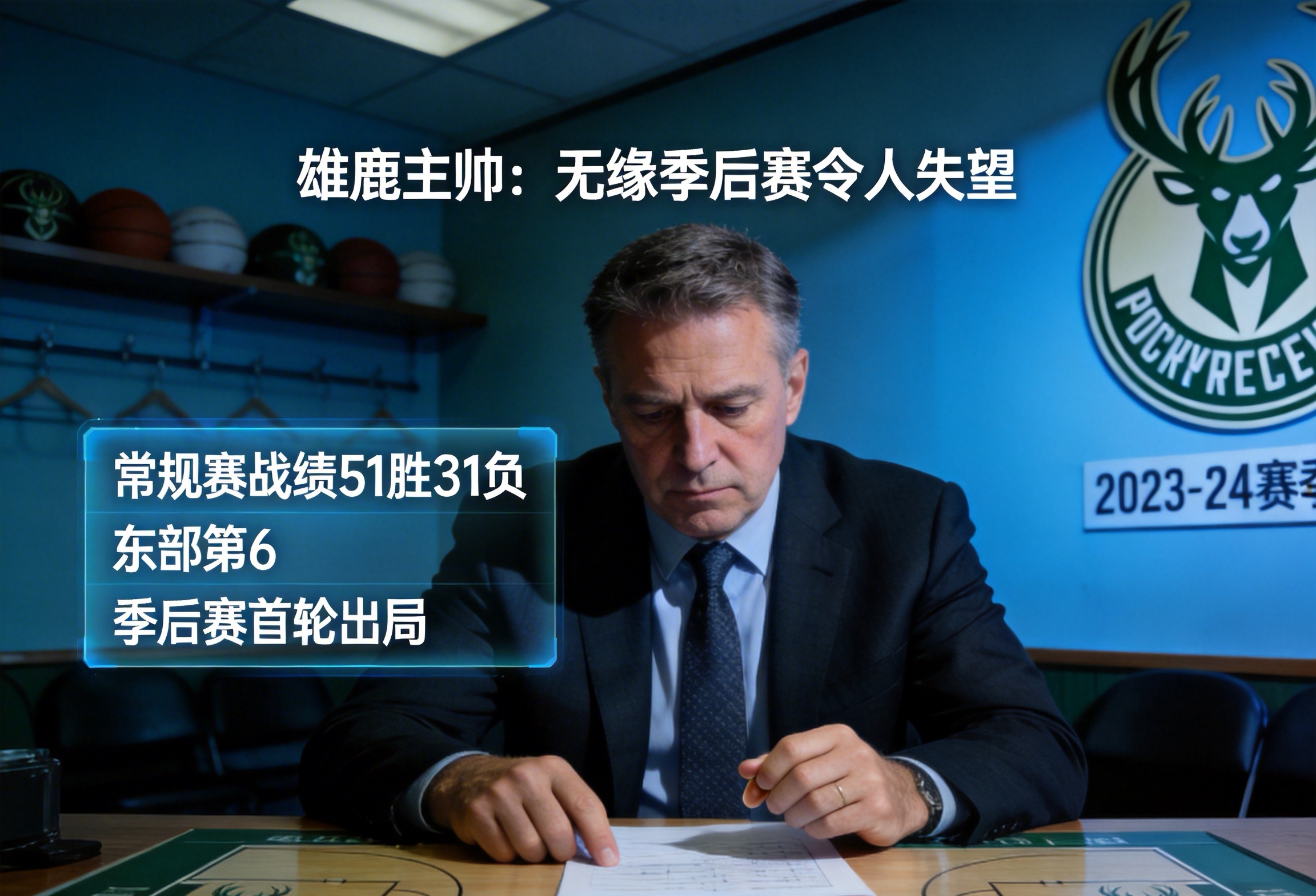 雄鹿主帅谈无缘季后赛  北京时间3月29日，当马刺以127-95的比分...