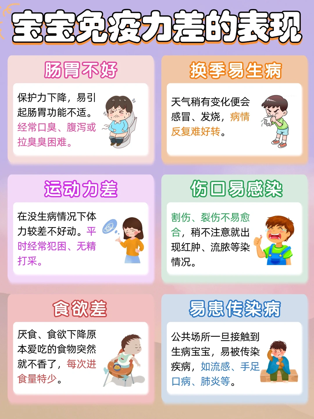 🔥换季体质差！提高宝宝免疫力5个有效方法！