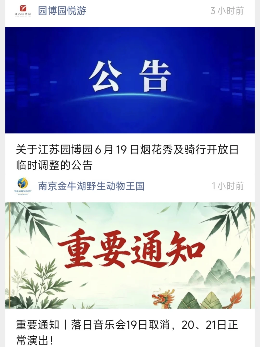 ⚡暴雨来袭！南京端午节多项活动临时取消！