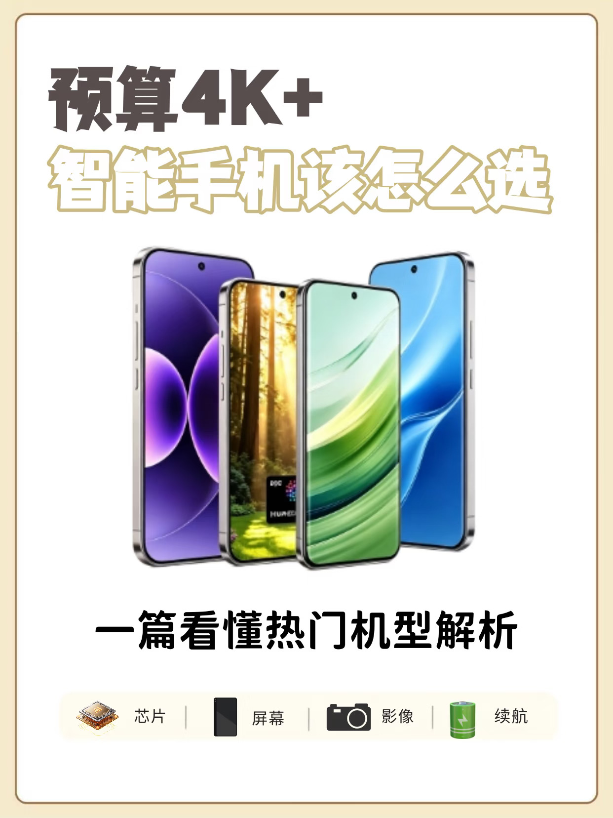 4K+手机怎么选🔥4 款热门机型对比不踩坑