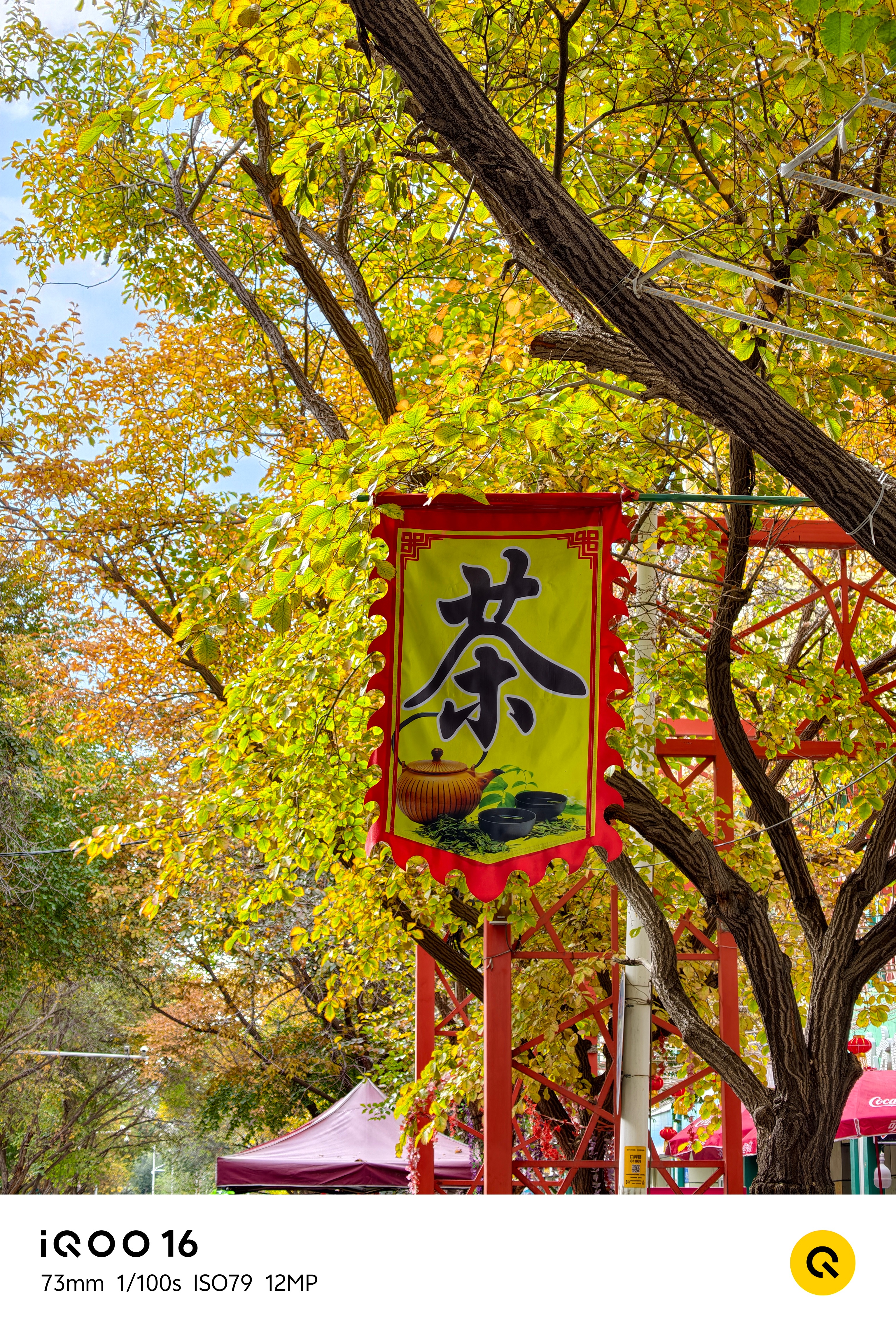 昨天一场小雪下完，今天出门顺手用#iQOO16# 在街头拍了几张秋色，真的太让我惊喜了。随手抓拍，用长焦拍远处的秋叶，画面干净通透，叶片纹理清清楚楚，逆光下的光影层次也能稳稳hold住，色彩调校很舒服，秋色温润自然，直出就很好看。既能畅快打游戏，又能出门赏秋随手留住美景，一机两用，喜欢拍照的 ​