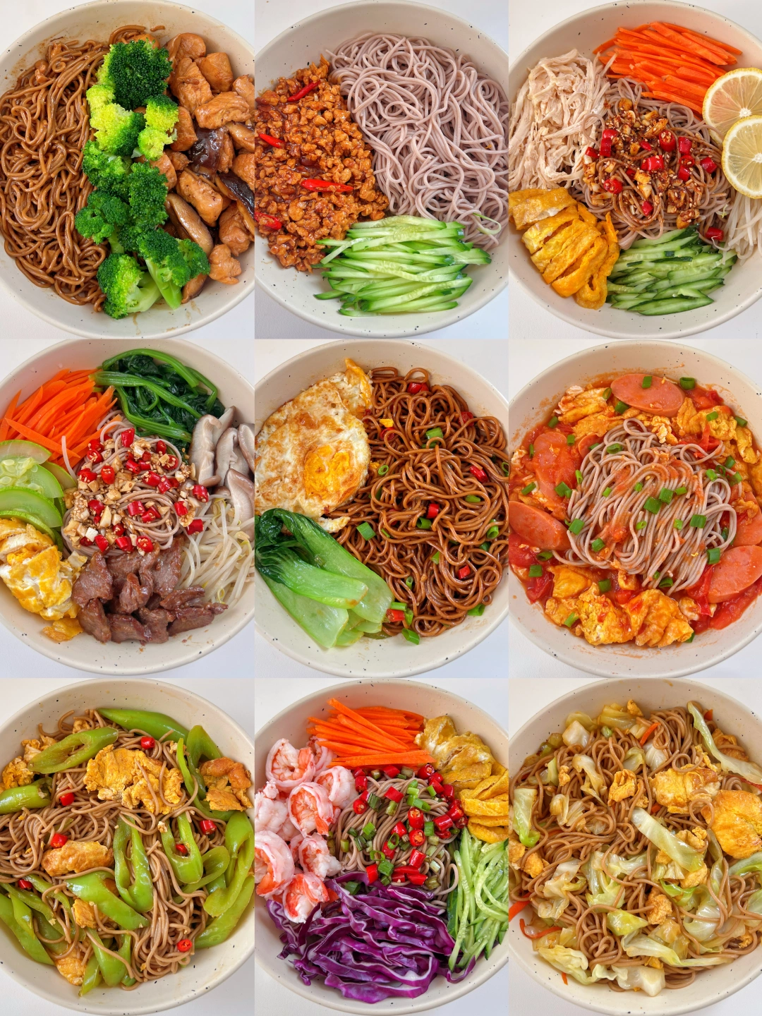 9款控糖荞麦面做法合集🍜好吃低升糖