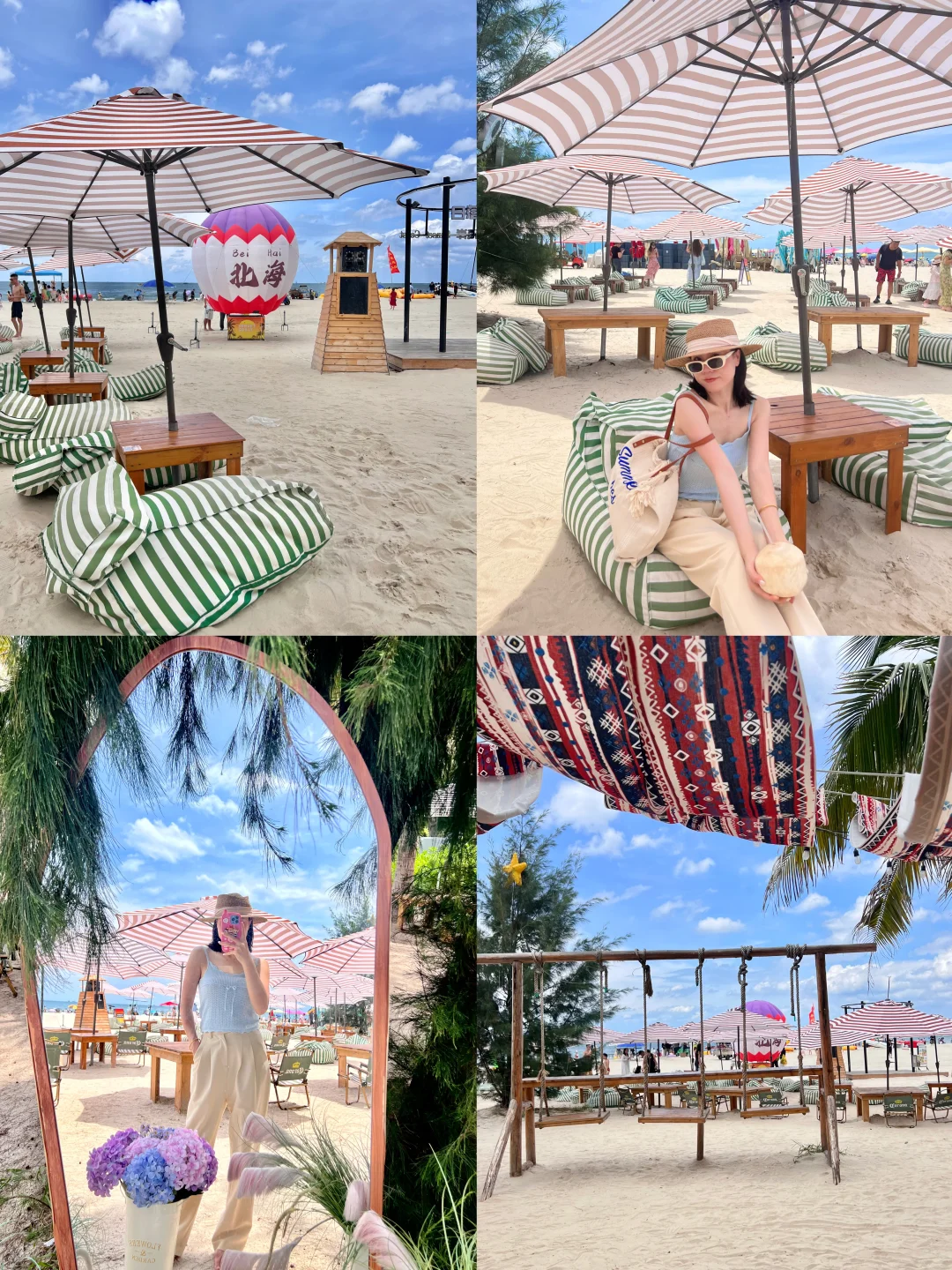 在北海！！！银滩里景美人少的地方！live实况图