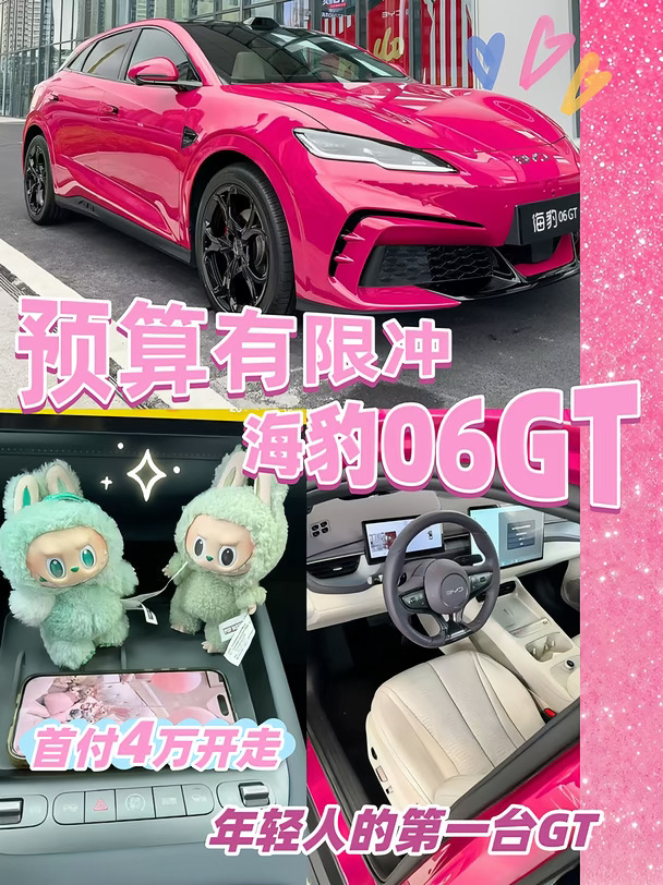 预算有限冲海豹06GT！首付4万开走🚗