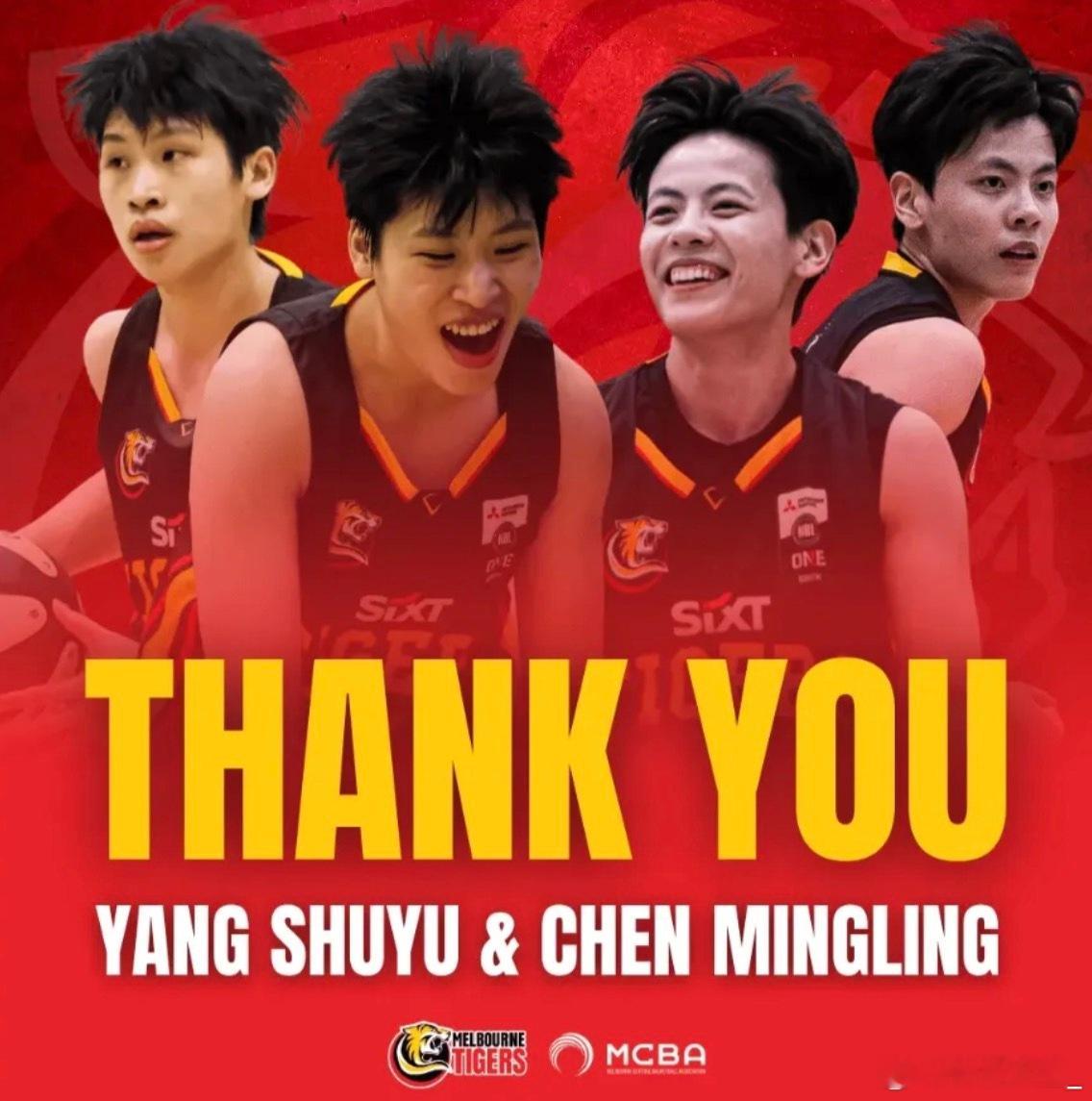 【国家队征召 | 杨舒予、陈明伶提前结束NBL1征程】墨尔本老虎女篮正...