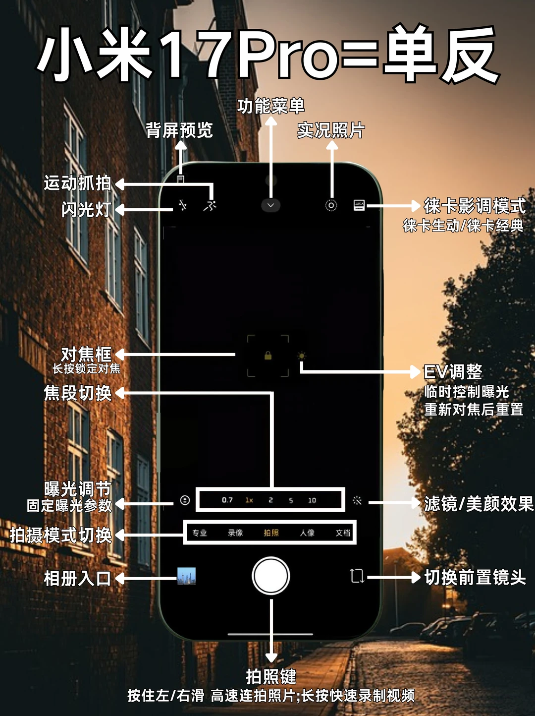 小米17pro专业模式拍摄详解‼️不会=白买