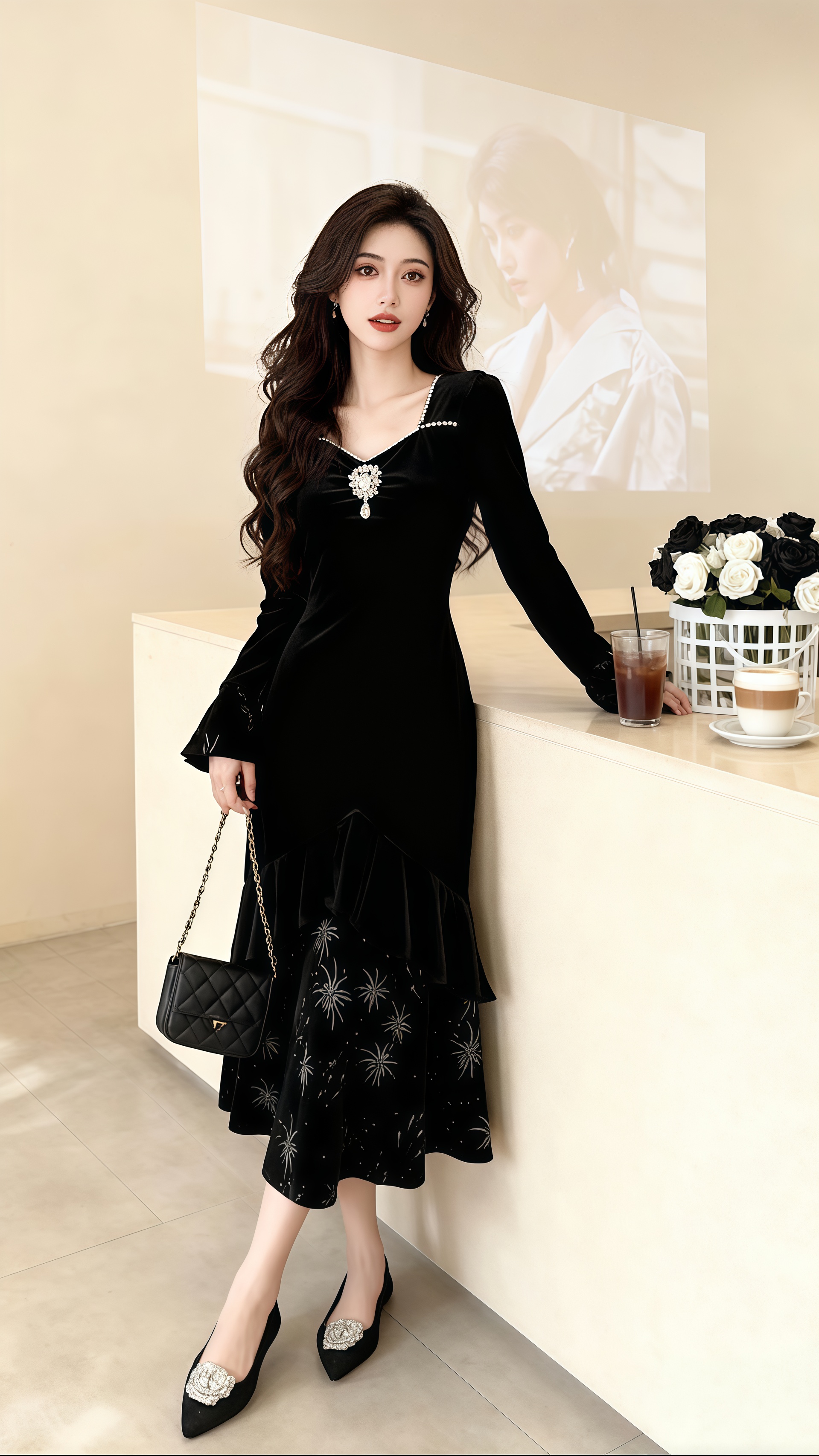 <p>优雅气质 连衣裙 气质穿搭 名媛风 高级感穿搭 <!--{img...